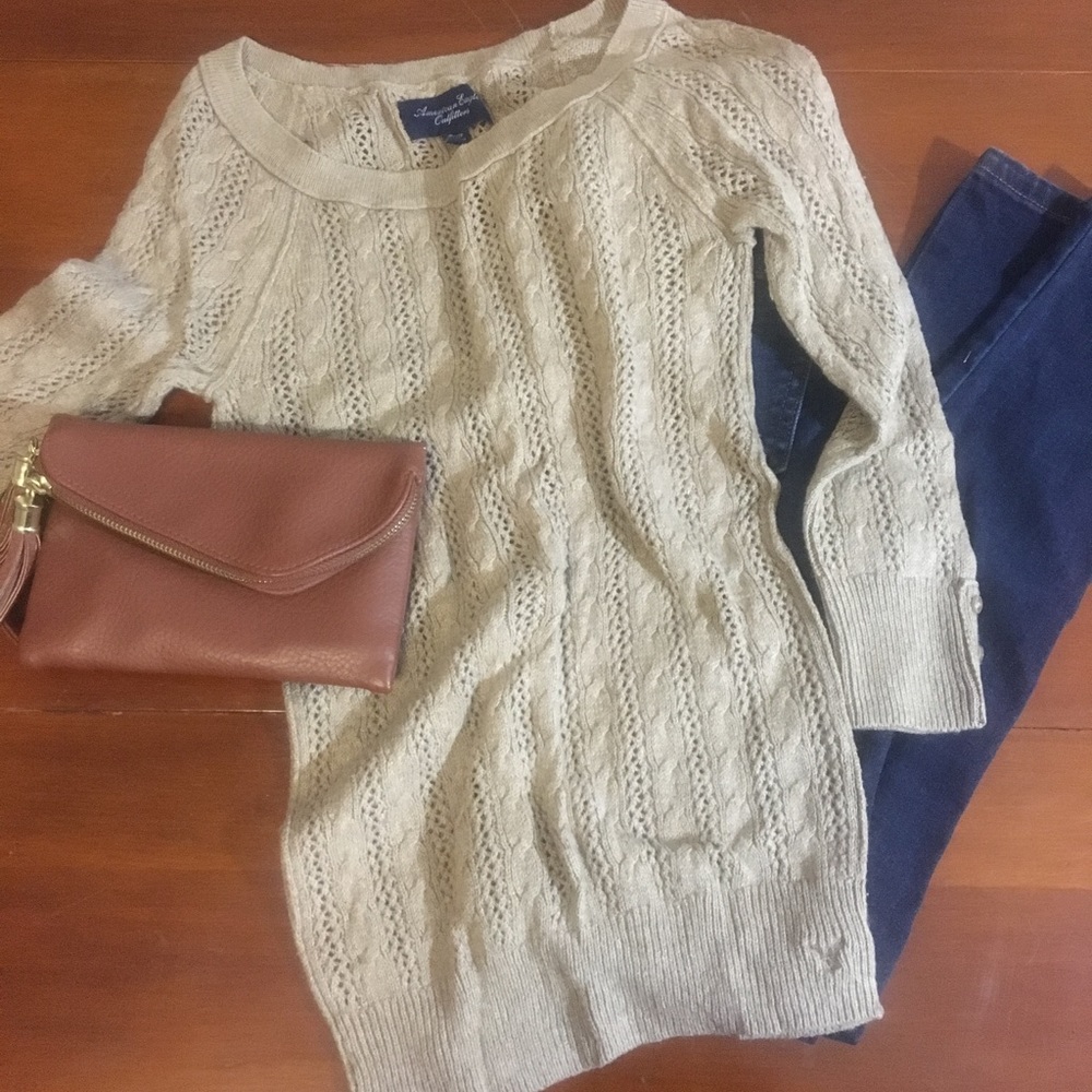 American Eagle Cable Knit Sweater